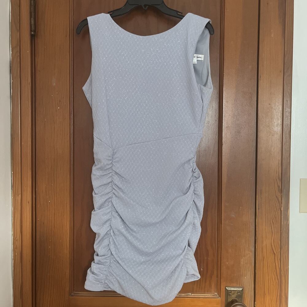 Special Occasion Short Dress Emerald Sundae Size L Gray With Glitter